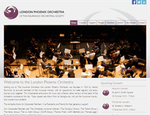 Tablet Screenshot of phoenixorchestra.org